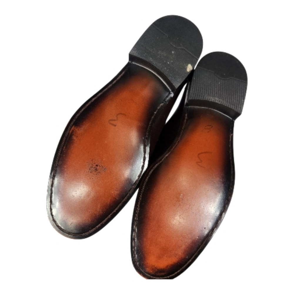 WEYENBERG Brown Tassel Loafers Women's Size 9-9.5, Mens Size 8. - Picture 6 of 8